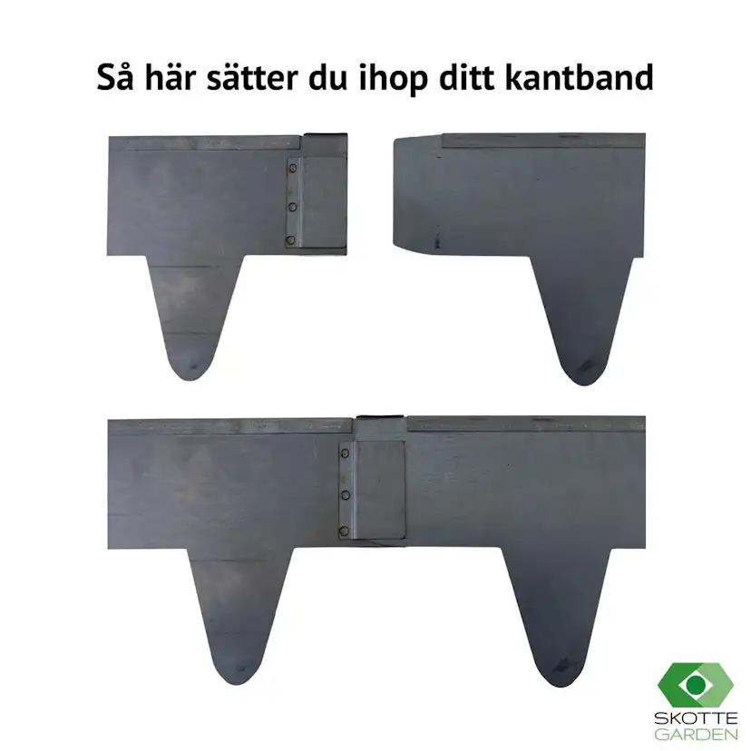 4-pack Kantskydd 16x200 cm Obehandlad Obehandlat stål