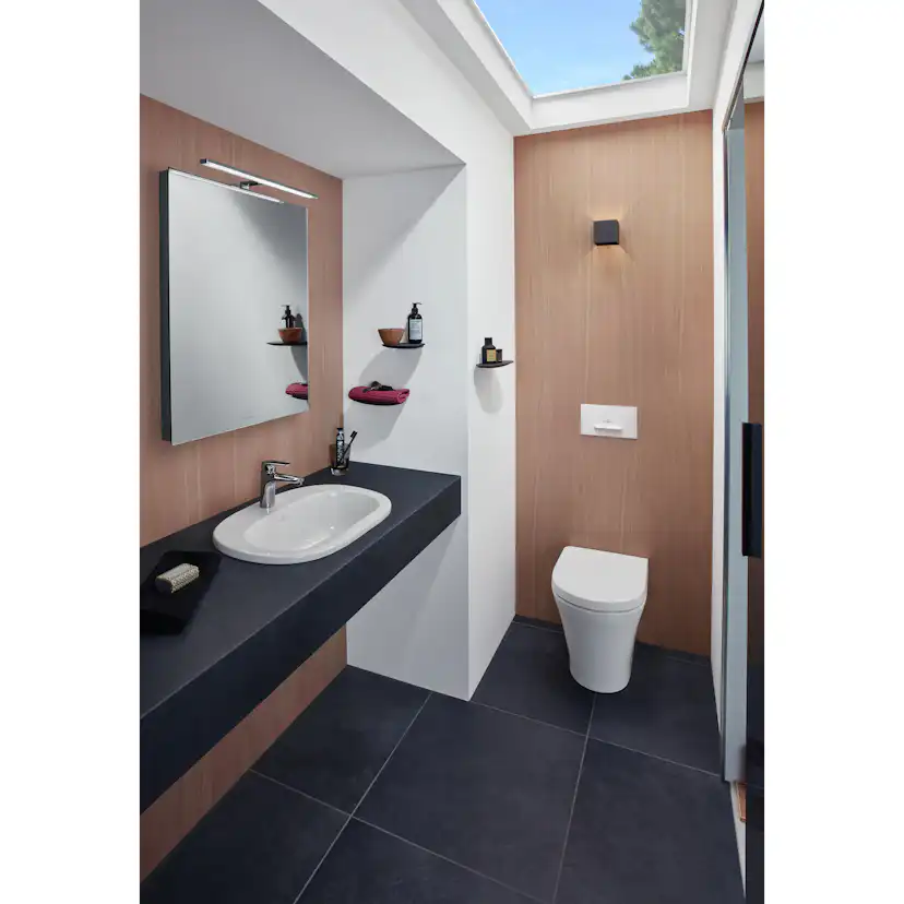 Spolknapp Villeroy & Boch ViConnect installationssystemen 92 Mattsvart