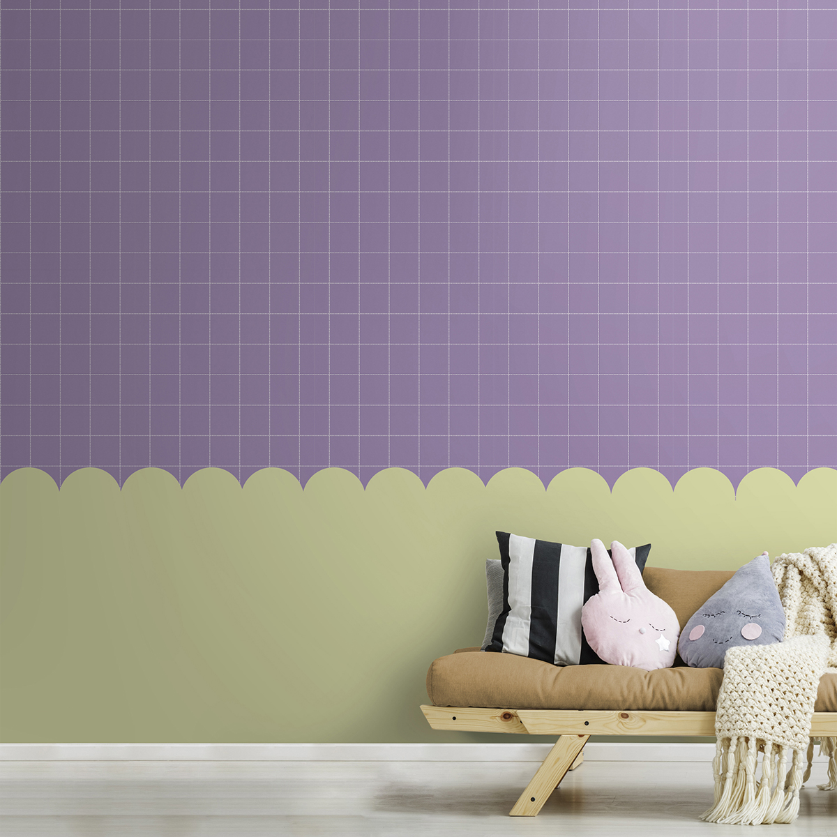 Tapet Superfresco Easy Square Lila