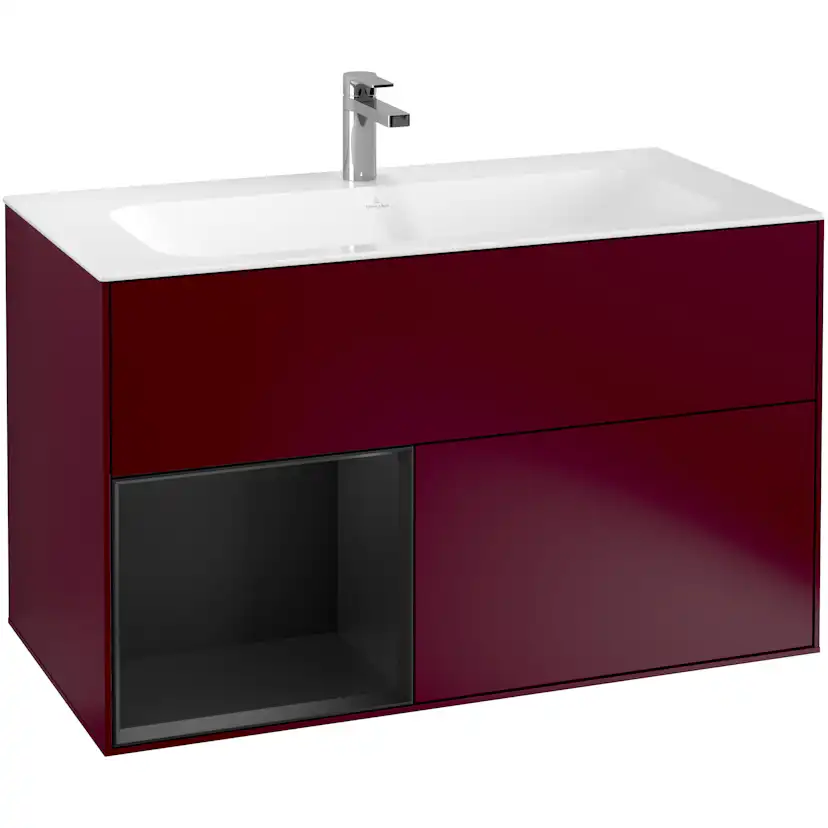 Tvättställsskåp Villeroy & Boch Finion med 2 Lådor och Hylla för Inbyggt Tvättställ