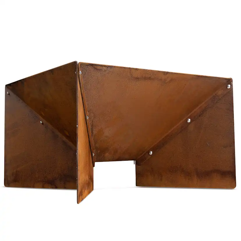 Eldstad Lyfco Cortenstål Kantig