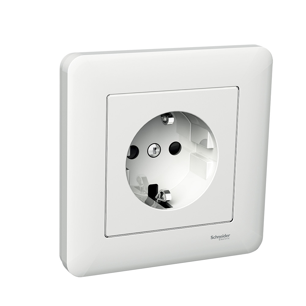 Vägguttag Schneider Electric Exxact Komplett
