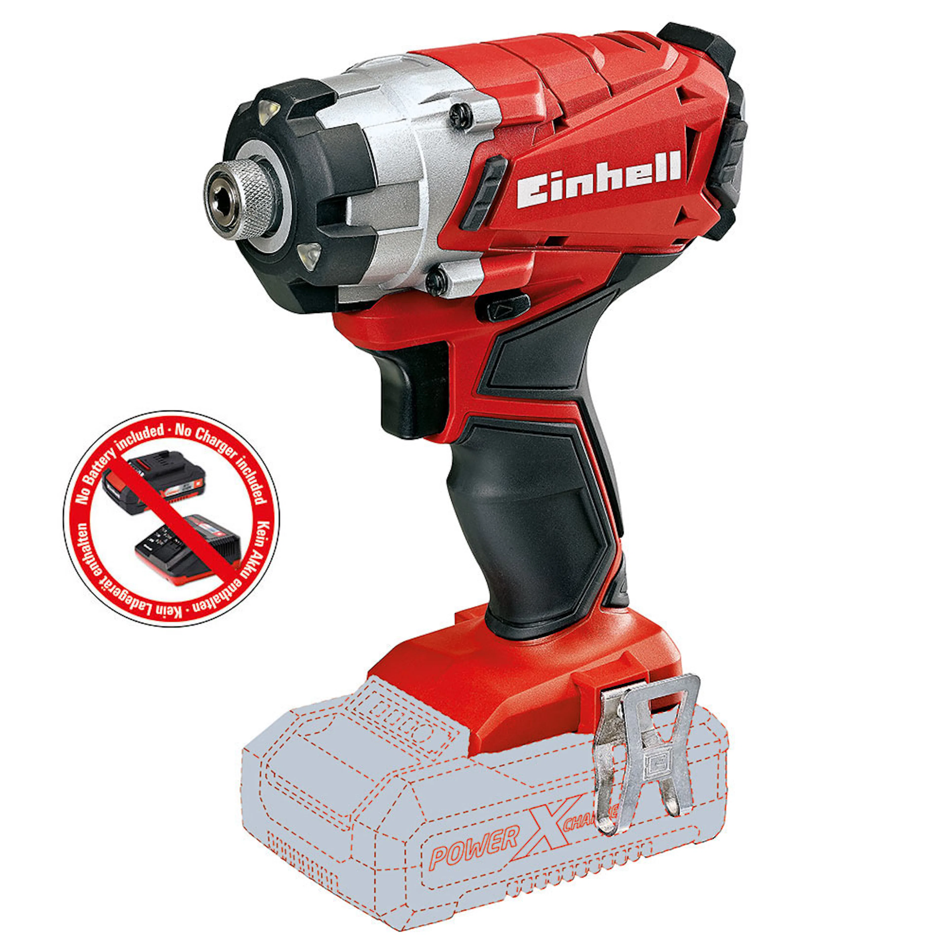 Slagskruvdragare Einhell PXC TE-CI 18 Li Solo utan Chuck