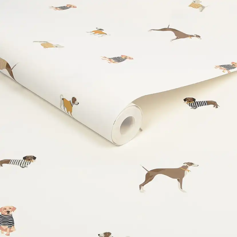 Tapet Joules Harbour Dogs Crème