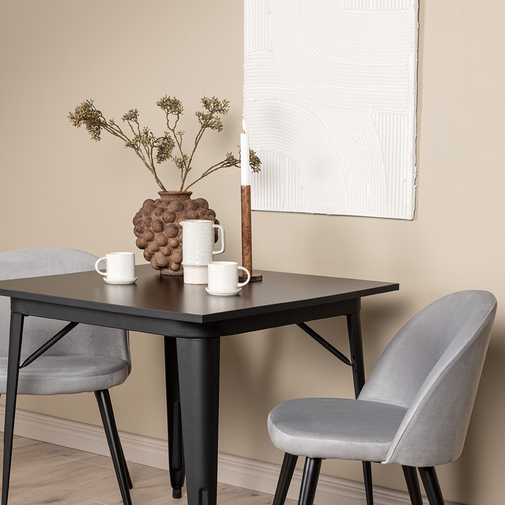 Matgrupp Venture Home Tempe med 2 Velvet Stolar