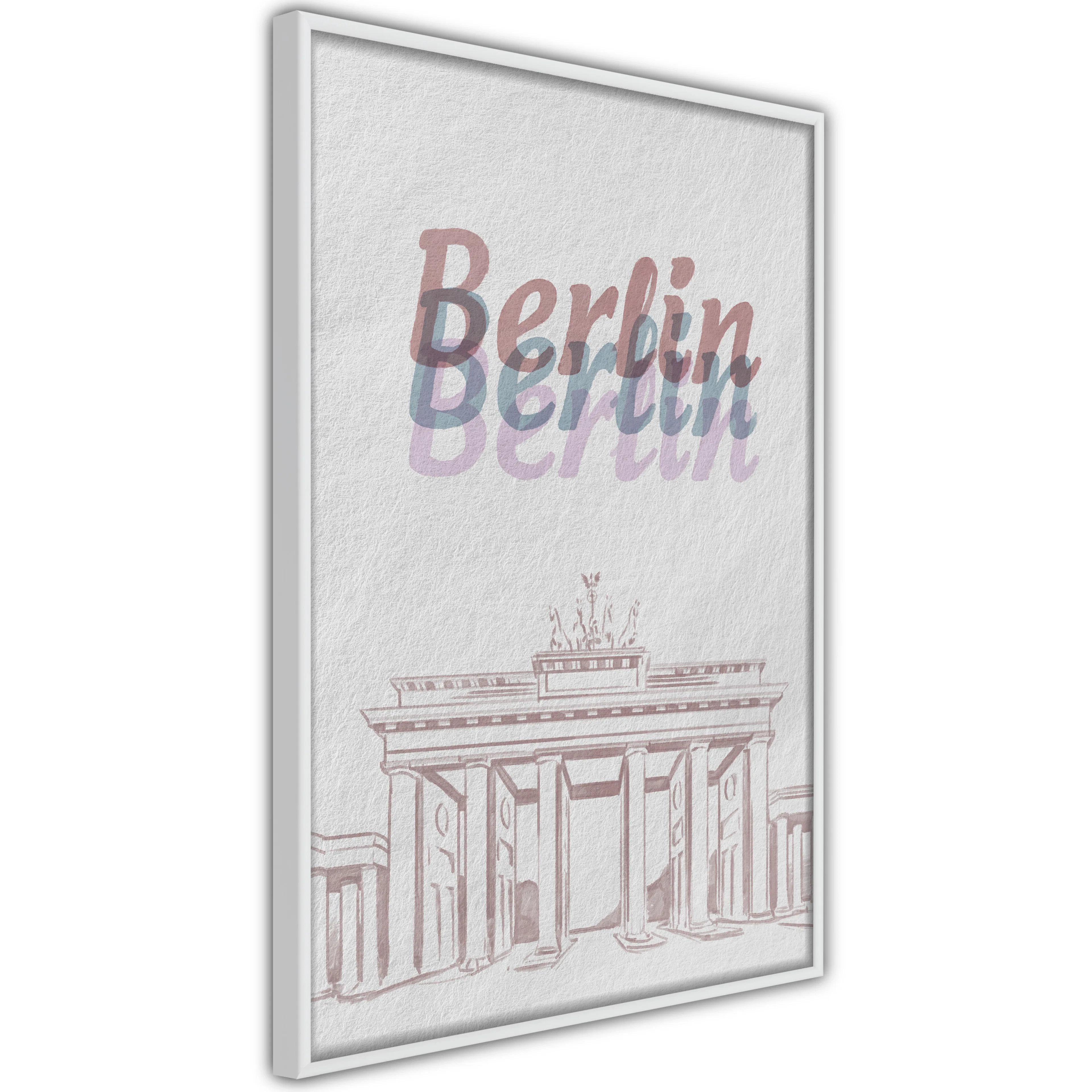 Poster Artgeist Affisch Berlin in Watercolours