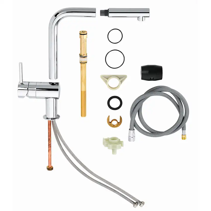 Köksblandare Grohe Minta 32168 Engreppsblandare Krom med Svängbar Pip & StarLight
