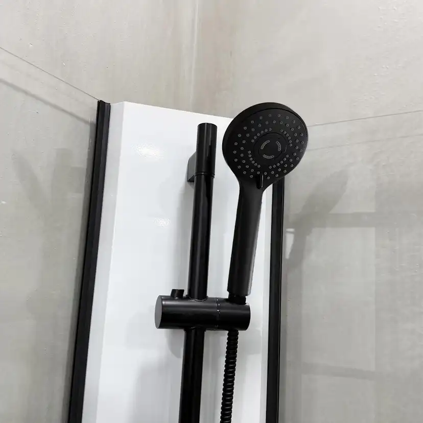 Duschkabin Bathlife Betrakta 90x90 Svart/Vit