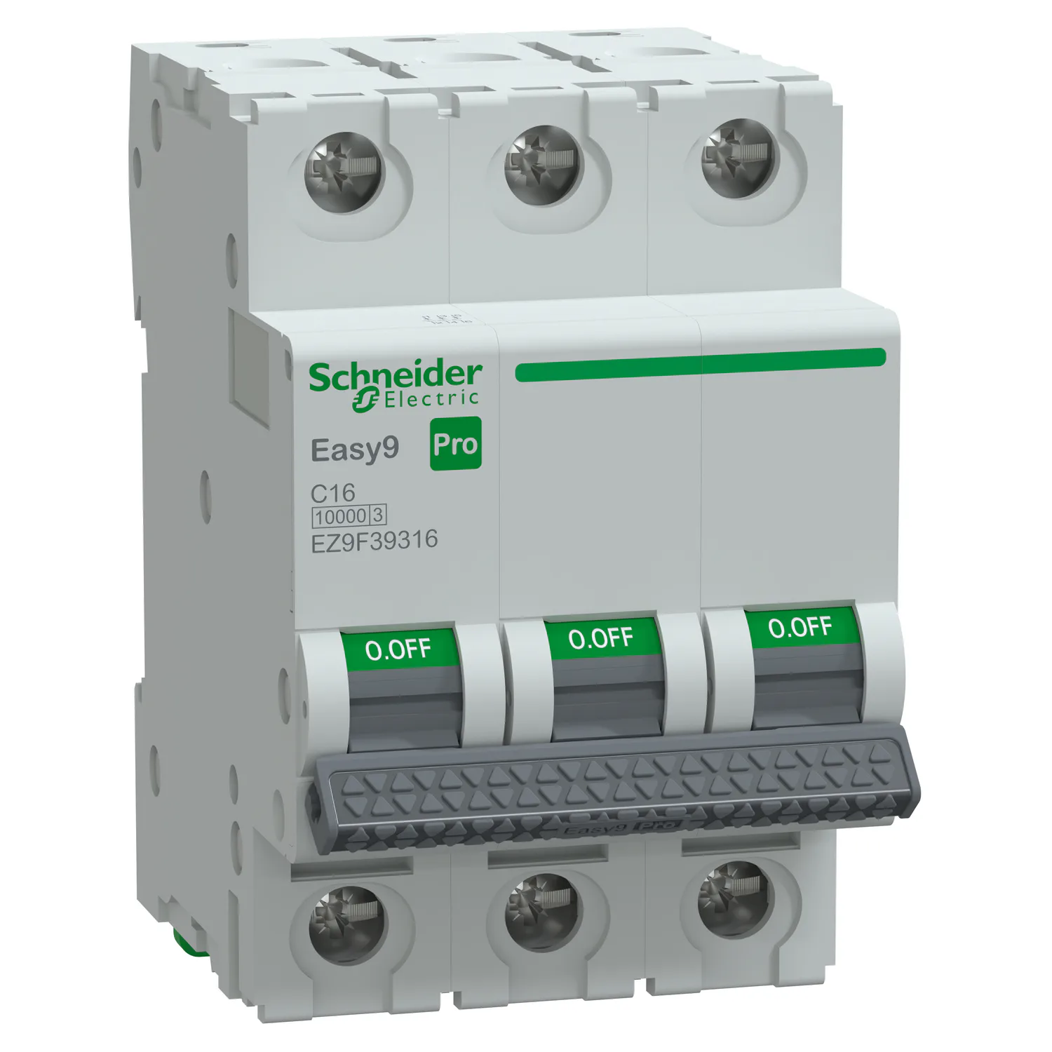 Minibrytare Schneider Electric Easy9 3-polig C16A 10kA