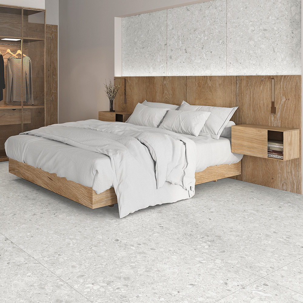 Klinker Tenfors Flodsten Snow 90x90 cm