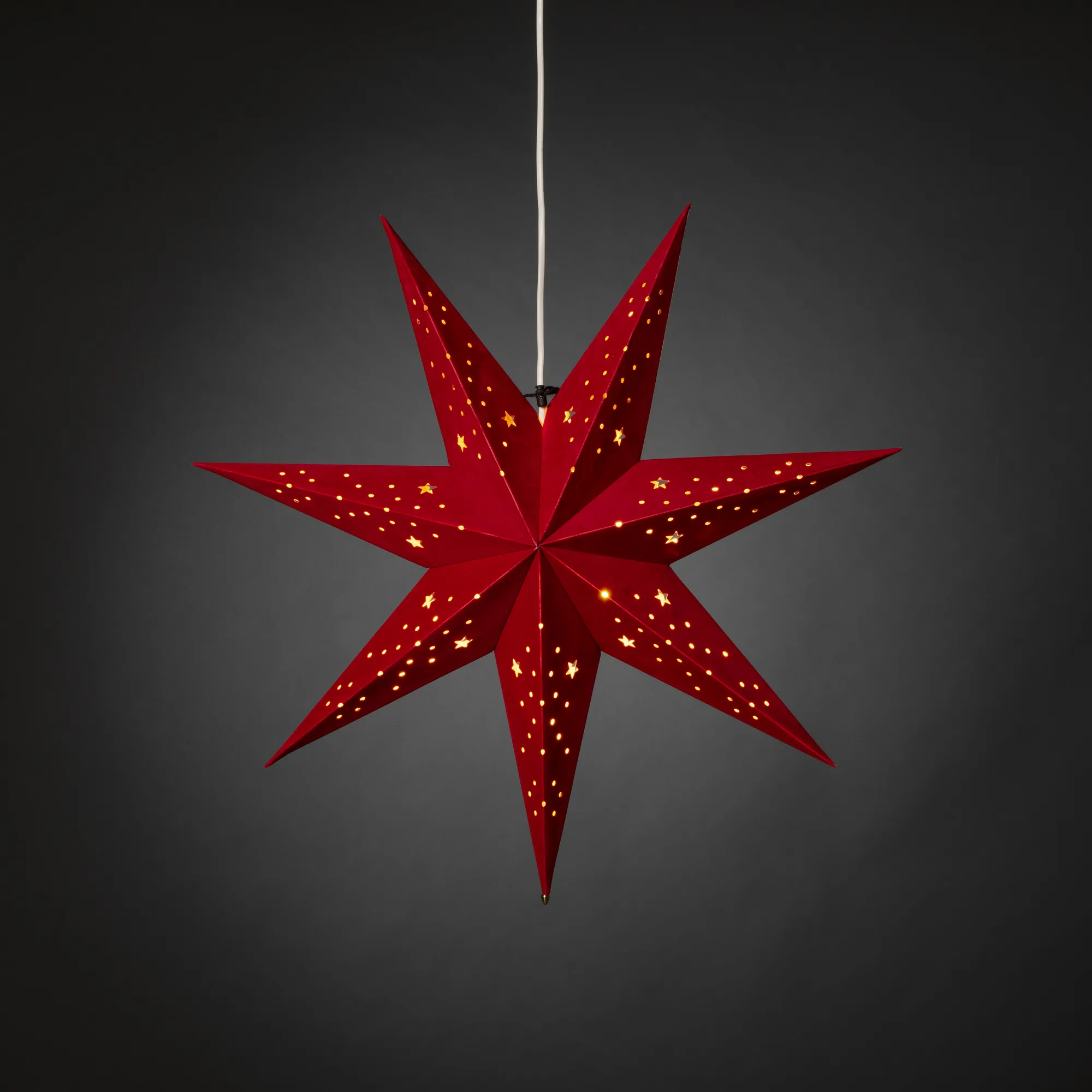 Adventsstjärna Gnosjö Konstsmide 5950 Sammet 60 cm