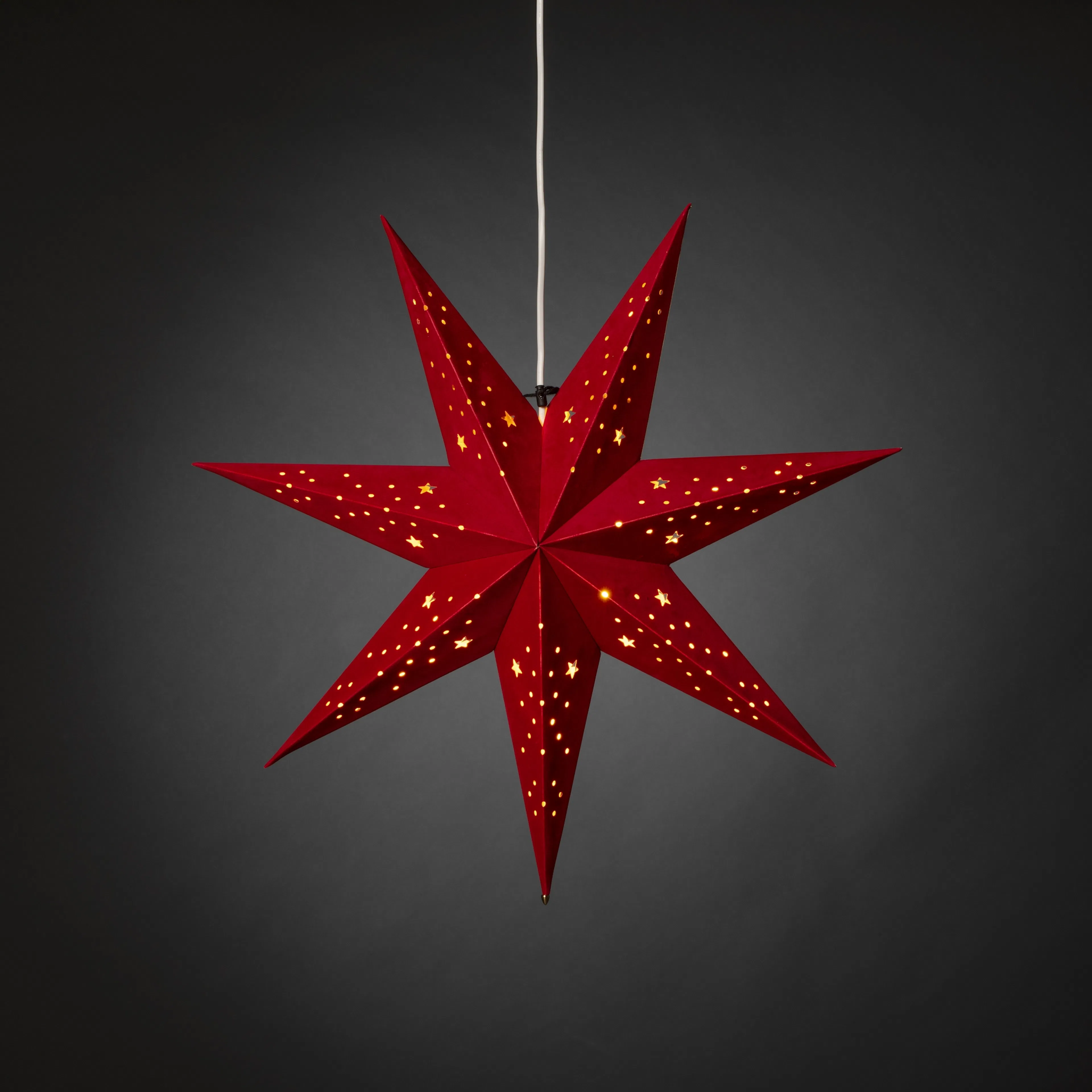 Adventsstjärna Gnosjö Konstsmide 5950 Sammet 60 cm