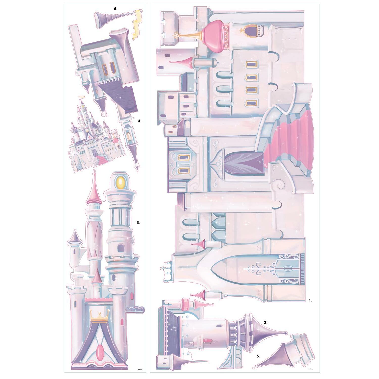 Väggdekor RoomMates Disney Princess Castle