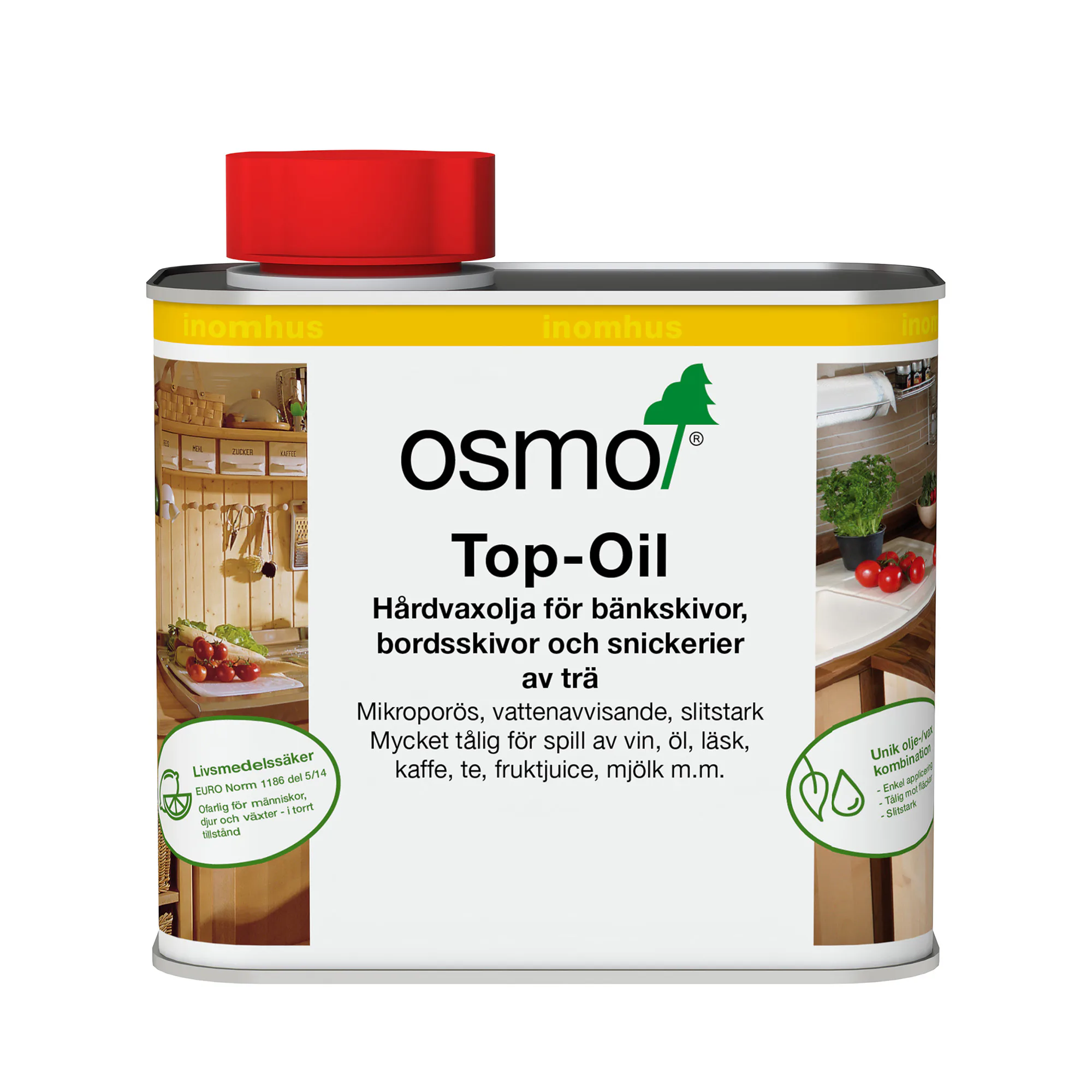 Top-Oil Osmo Hårdvaxolja Natur 0,5 l