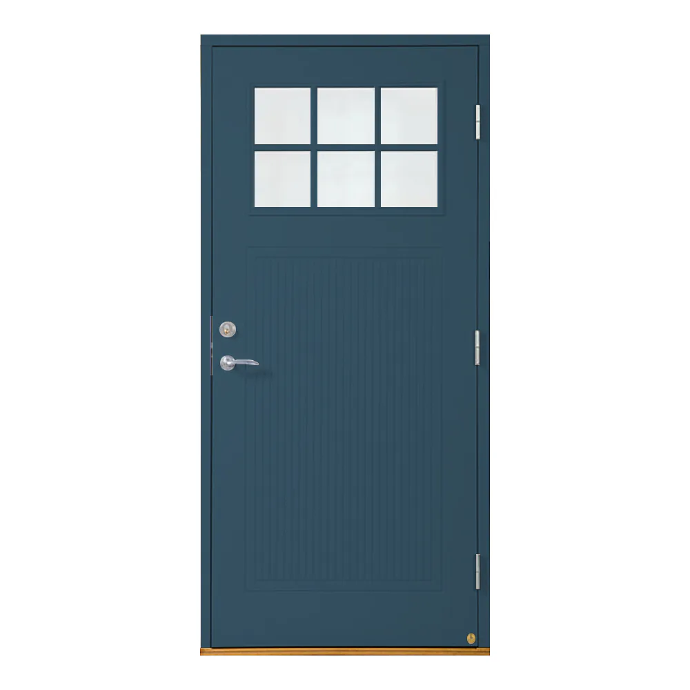 Västannor BxH: 90x210 cm, Vä, Blå S 6020-B BxH: 90x210 cm, Blå, Vänster