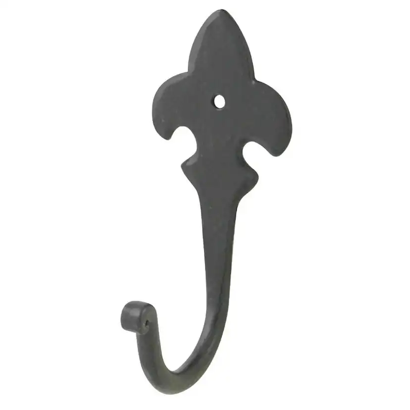 Klädkrok Millers Singel Smide Svart 120 mm