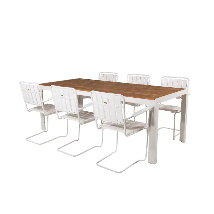 Matgrupp Venture Home Berfin med 6 Hollywood Stolar