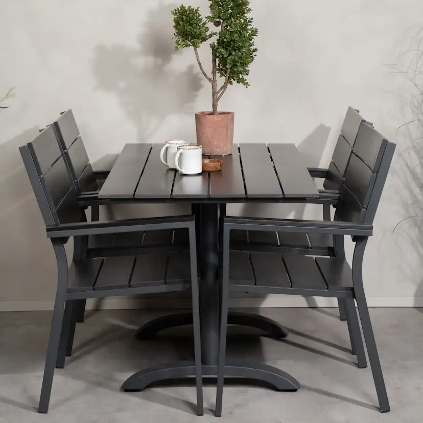 Cafégrupp Venture Home Dolly med 4 Lova Stolar