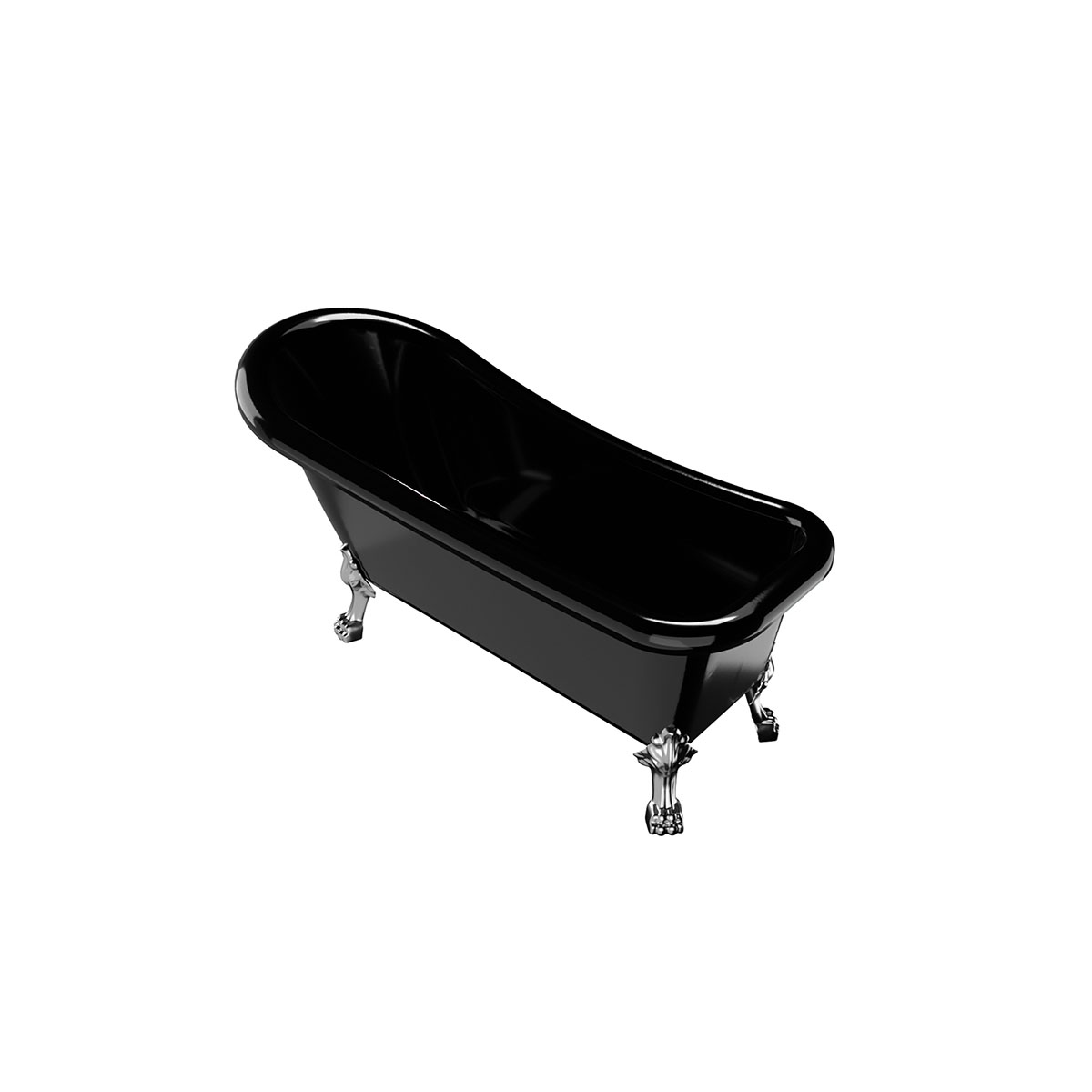 Badkar Noro Old England 1530 mm Svart