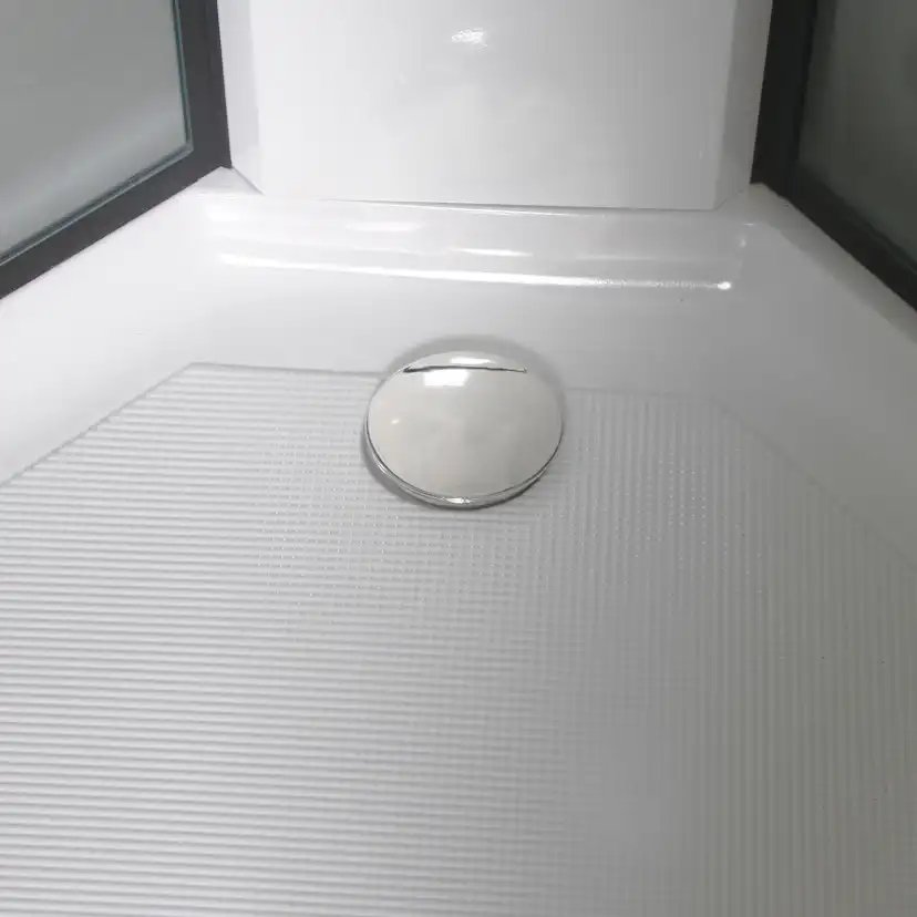 Duschkabin Bathlife Betrakta 80x80 Svart/Vit