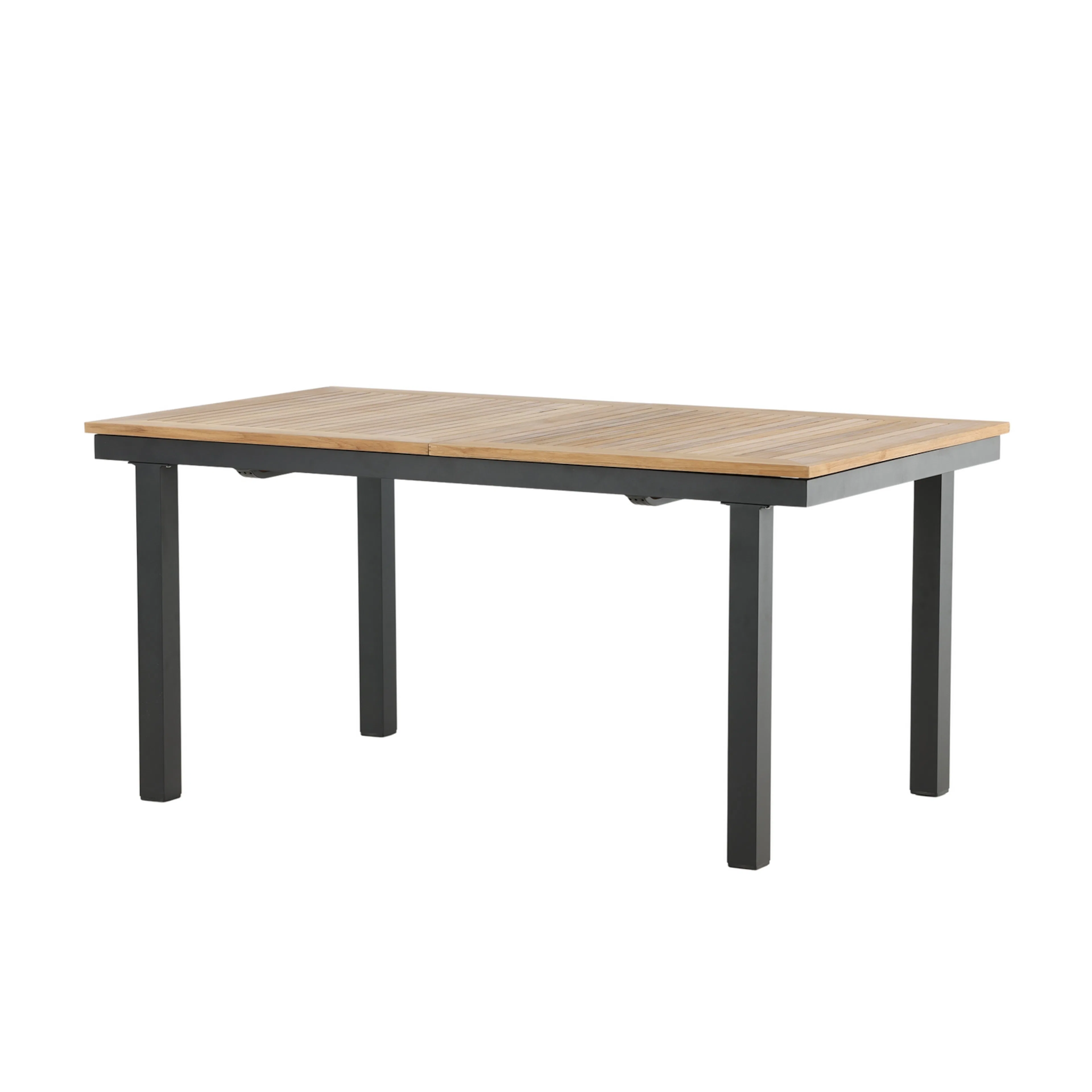 Panama - Table - 160/240*90 - svart Alu/Teak Svart/Teak