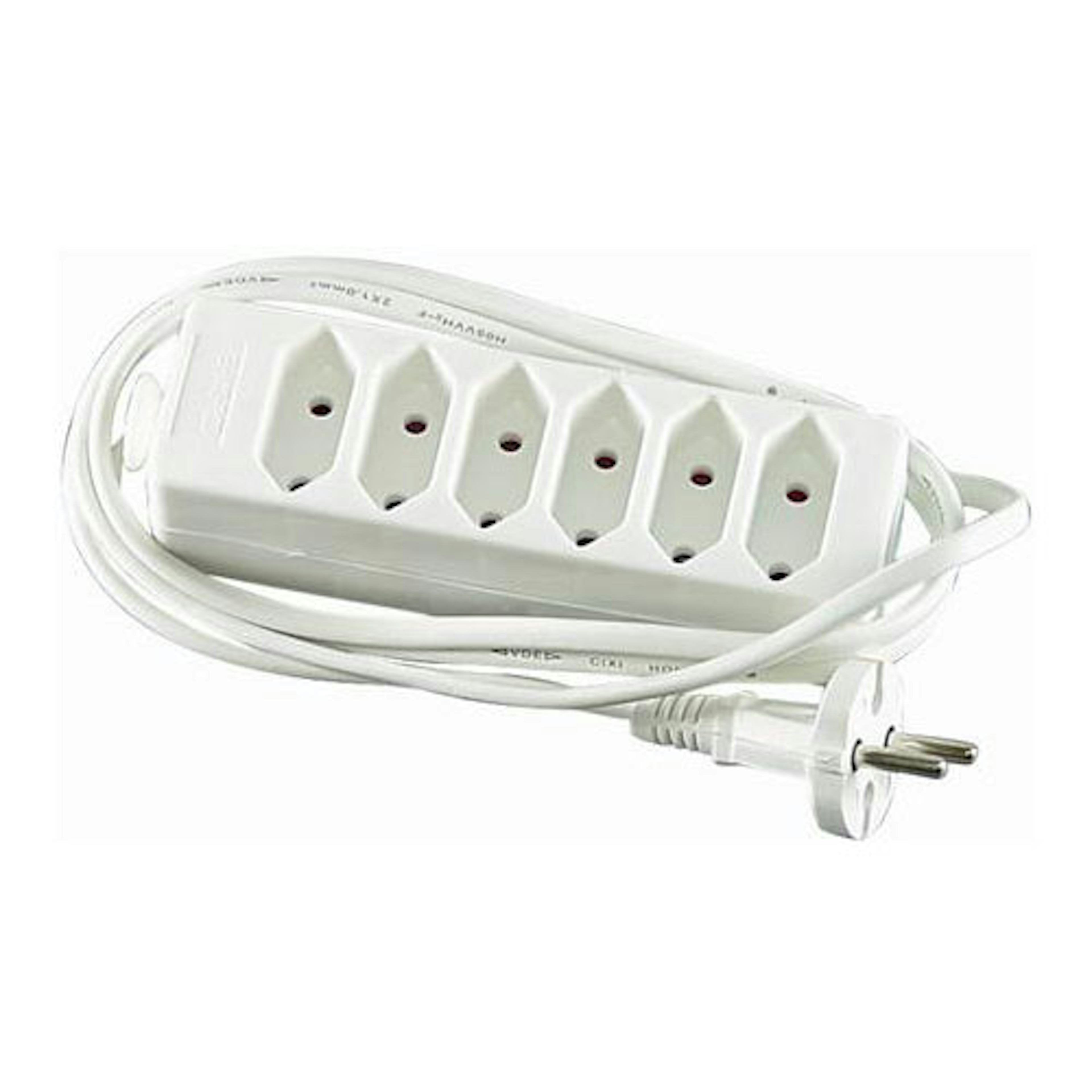 Grenuttag Malmbergs 6-Vägs Euro med Sladd 1,5 m