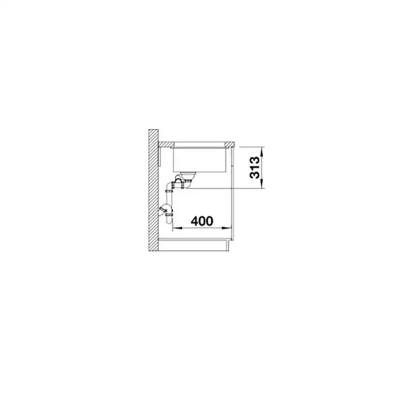Diskho Blanco Subline 340/160 Silgranit Infino