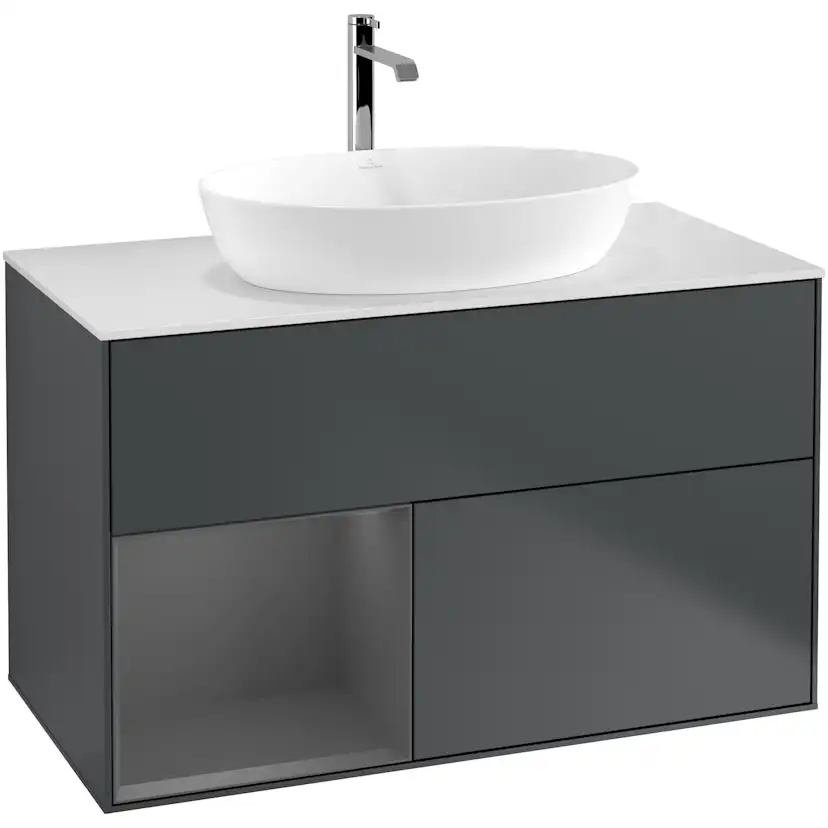 Tvättställsskåp Villeroy & Boch Finion med 2 Lådor Hylla och Bänkskiva för Fristående Tvättställ från Artis & Collaro