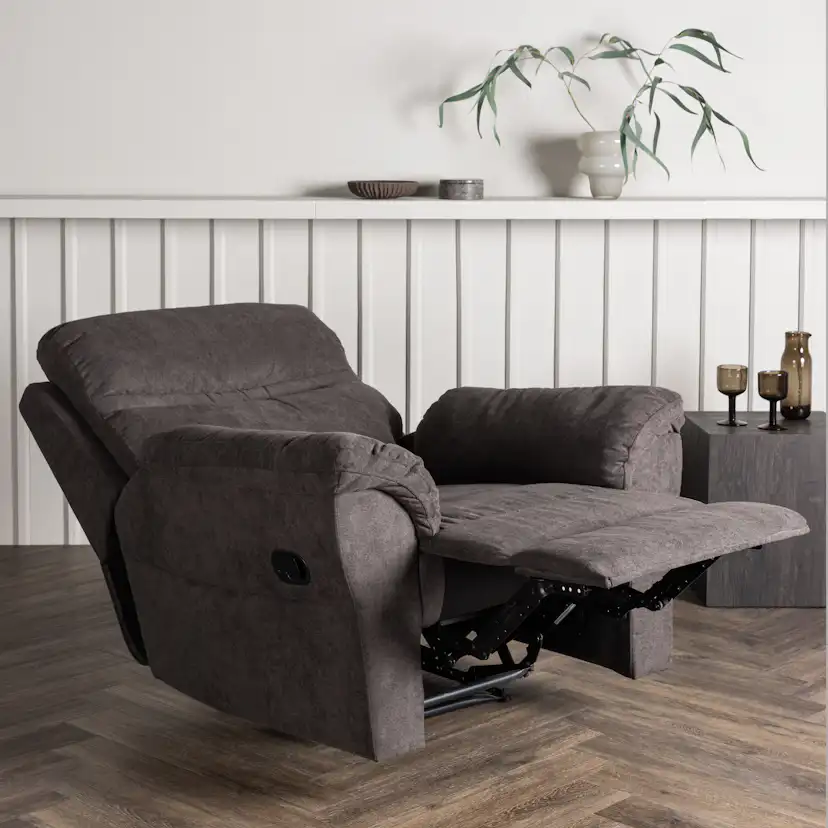 Reclinerfåtölj Venture Home Taranto Brun Fåtölj i Polyester