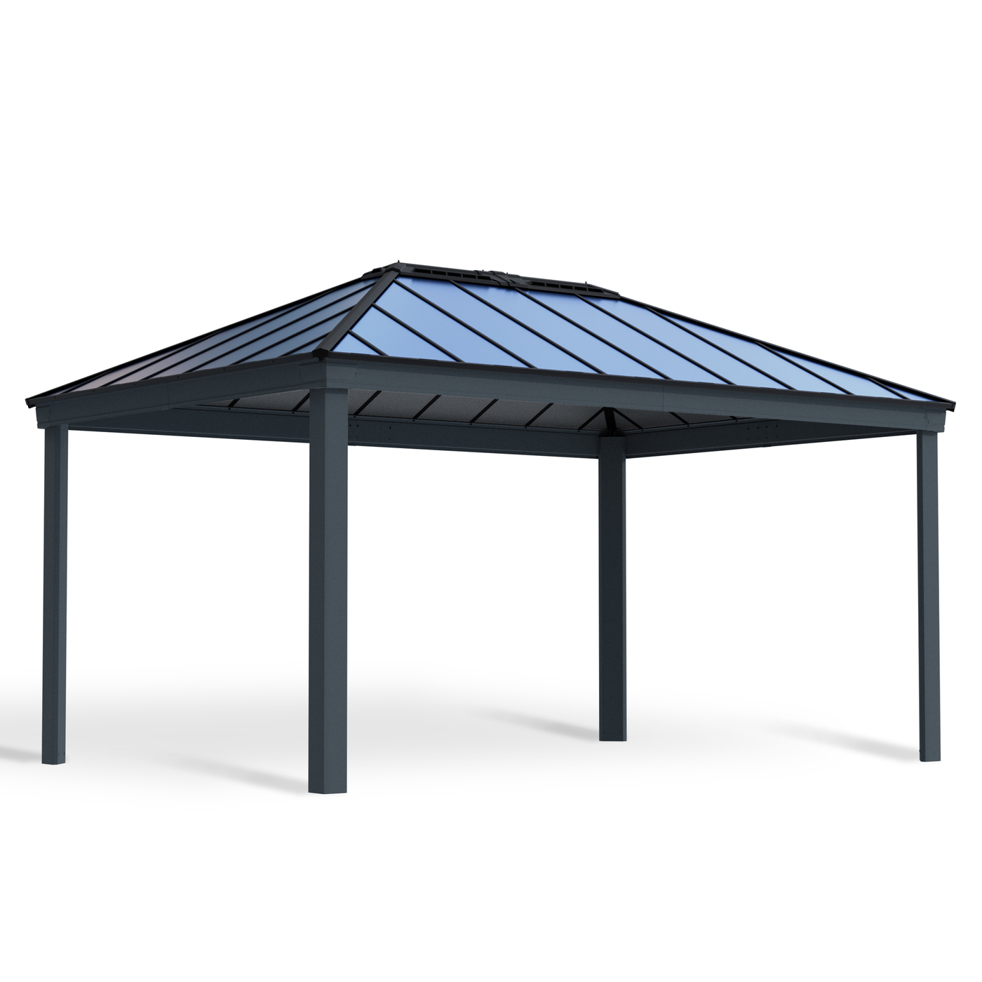 Paviljong Canopia By Palram Dallas 4,2 x 6m Antracitgrå