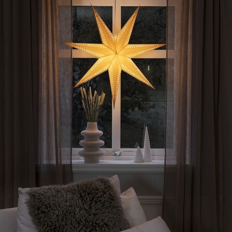 Adventsstjärna Gnosjö Konstsmide 78 cm med Sladdställ