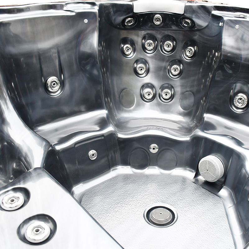 Spabad Westerbergs Sandhamn 42 Jets Svart med Lock