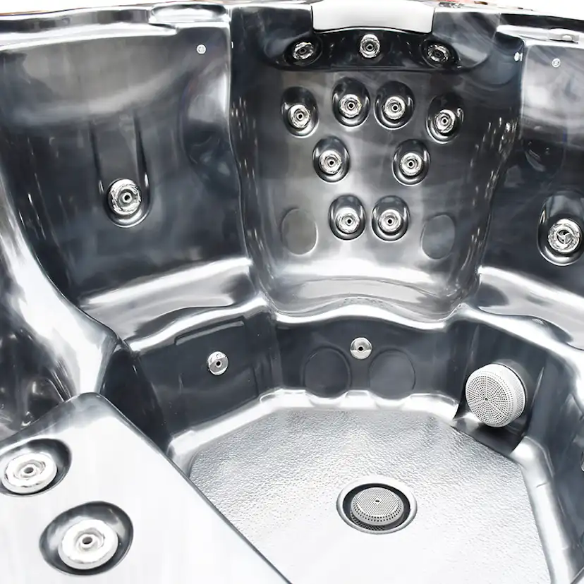 Spabad Westerbergs Sandhamn 42 Jets Svart med Lock