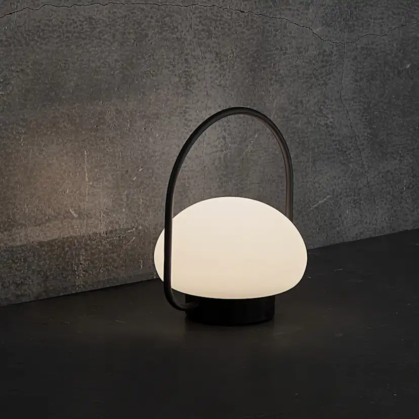 Lampa Nordlux Sponge To Go Svart/Vit