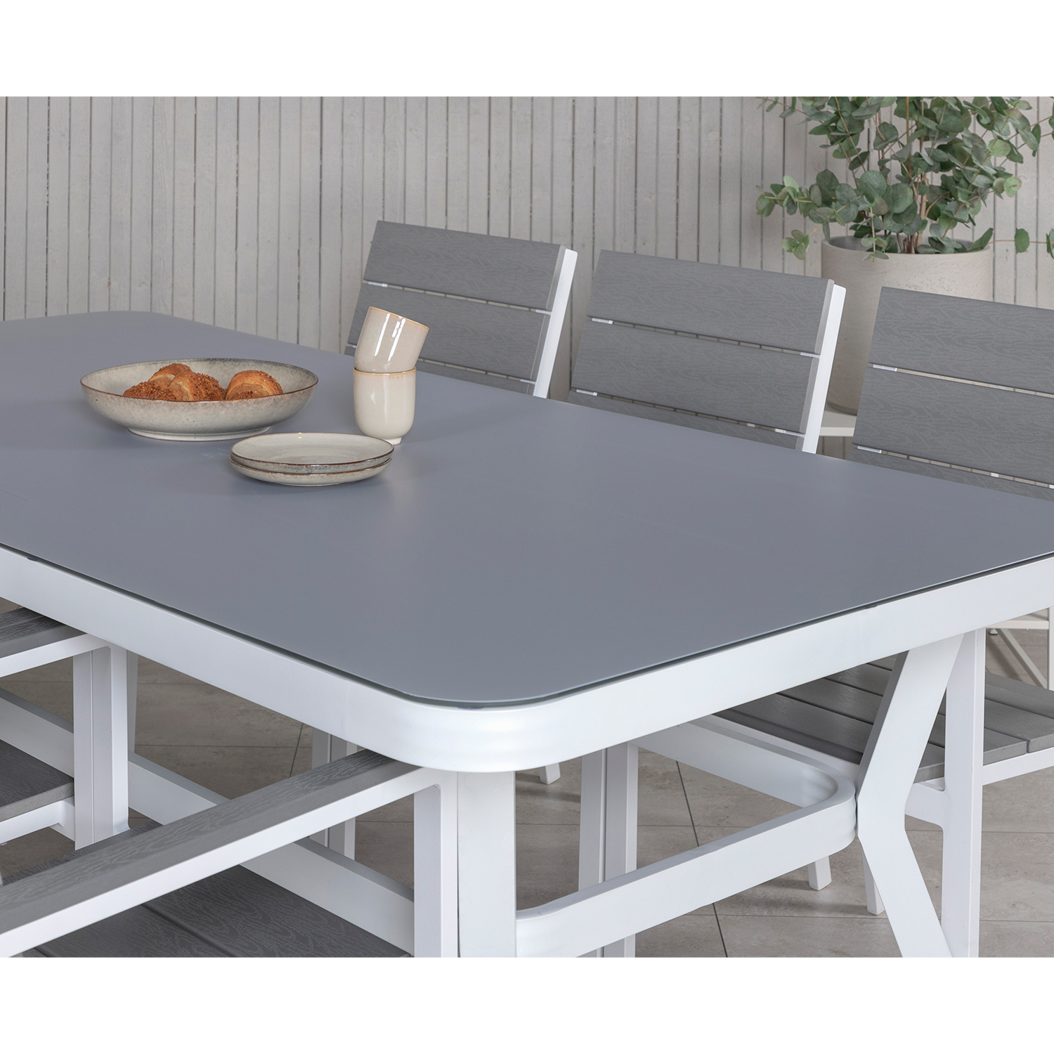 Matgrupp Venture Home Virya 160x90 med 6 Levels Stapelstolar