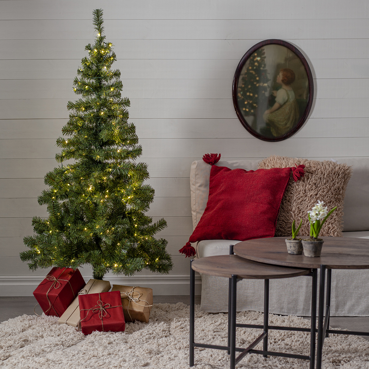 Plastgran Star Trading Ottawa med LED-belysning 150 cm