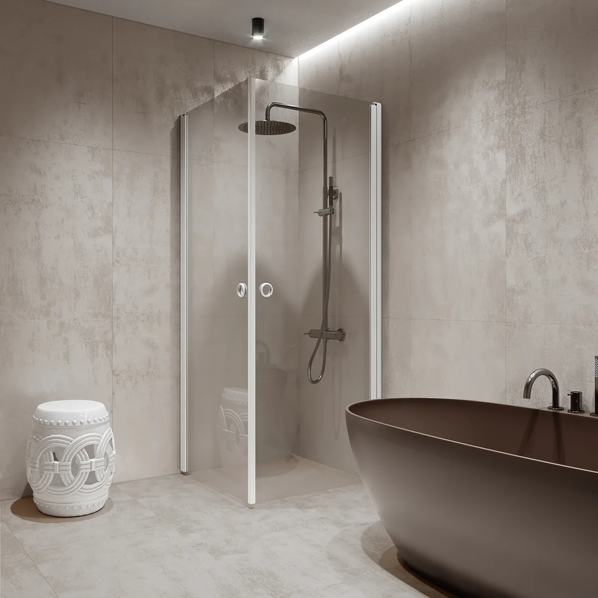 Duschhörn Hietakari Forma 372 Vändbara Dörrar