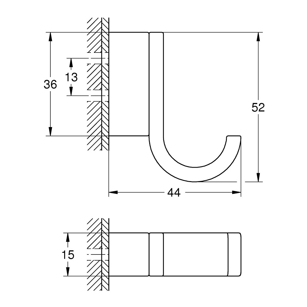 Handdukskrok Grohe Selection 41039 Koppar Koppar