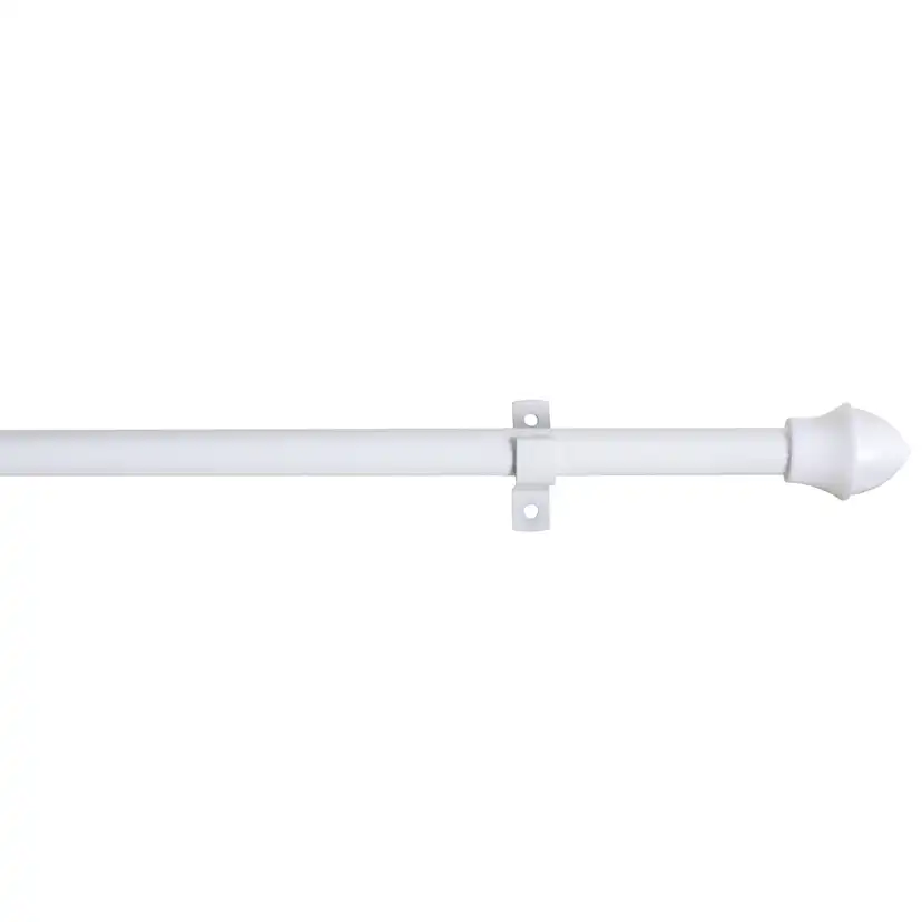 Gardinsstångsset Kirsch Caféstång Vit för Gardinupphängning