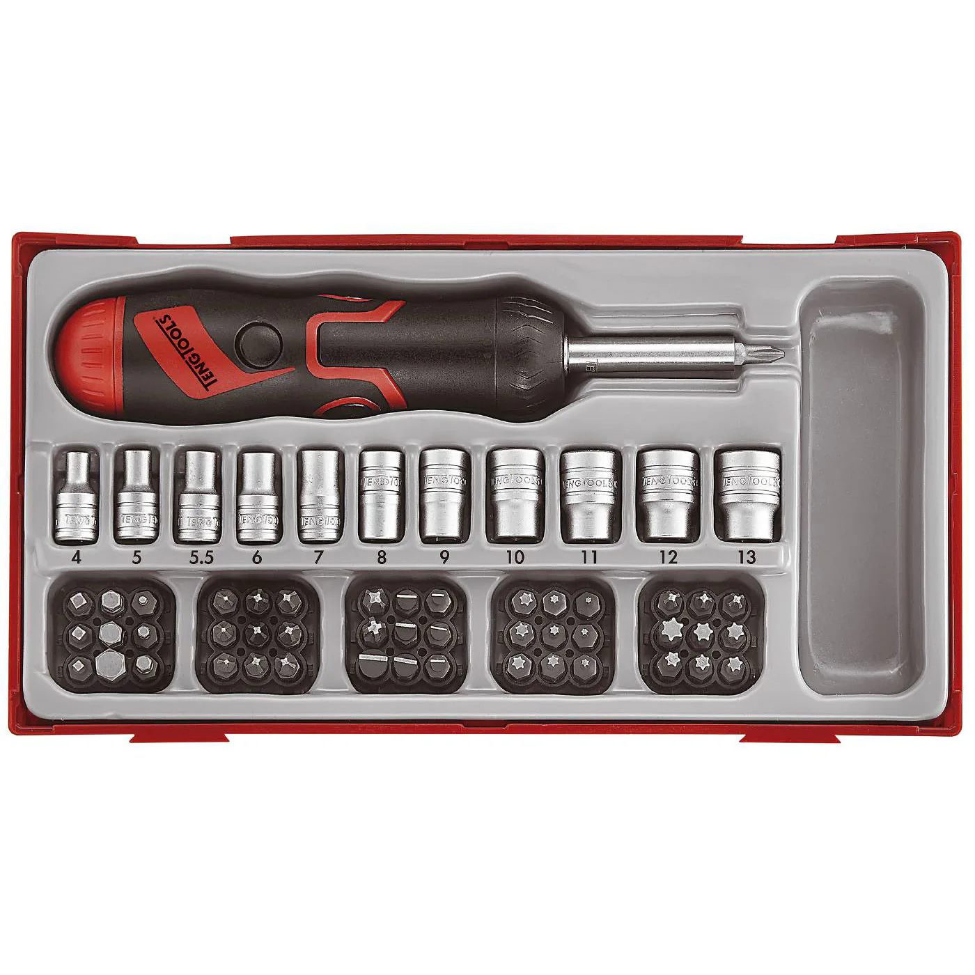 Bitsskruvmejselsats 64 delar Teng Tools TTMDRT64