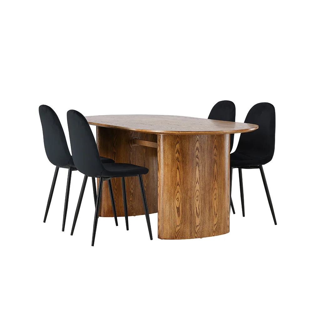 Matgrupp Venture Home Isolde med 4 Polar Stolar