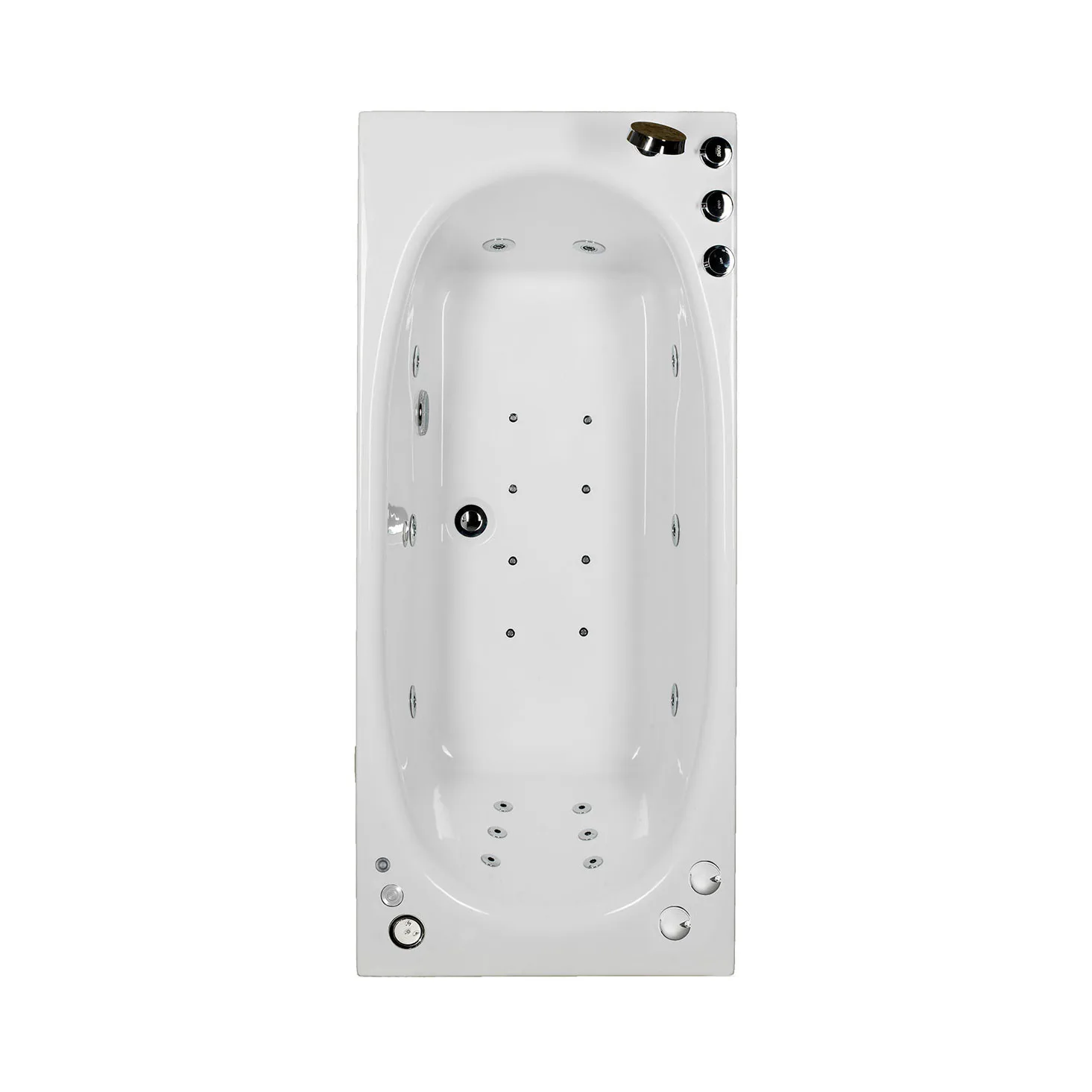 MASSAGEBADKAR FRIDFULL 160 V Premium L:1600mm,Vänster,Premium,3160W,Bottenm:Ja,Belys:Ja,Fotm:Ja