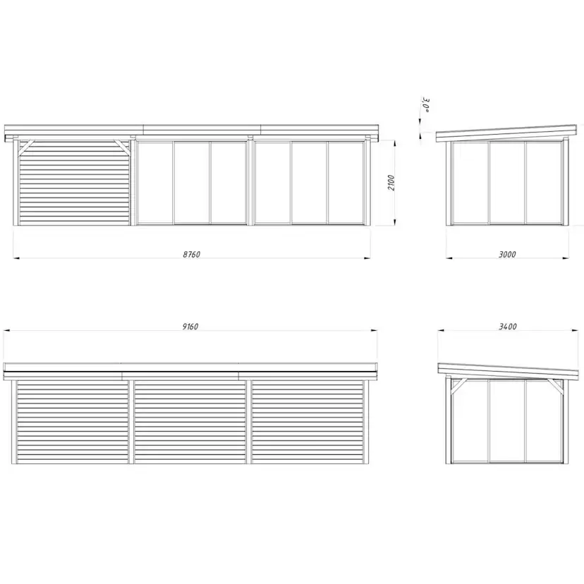 Uterum Palmako Lenna 24,9 m2 Set 417 Slide
