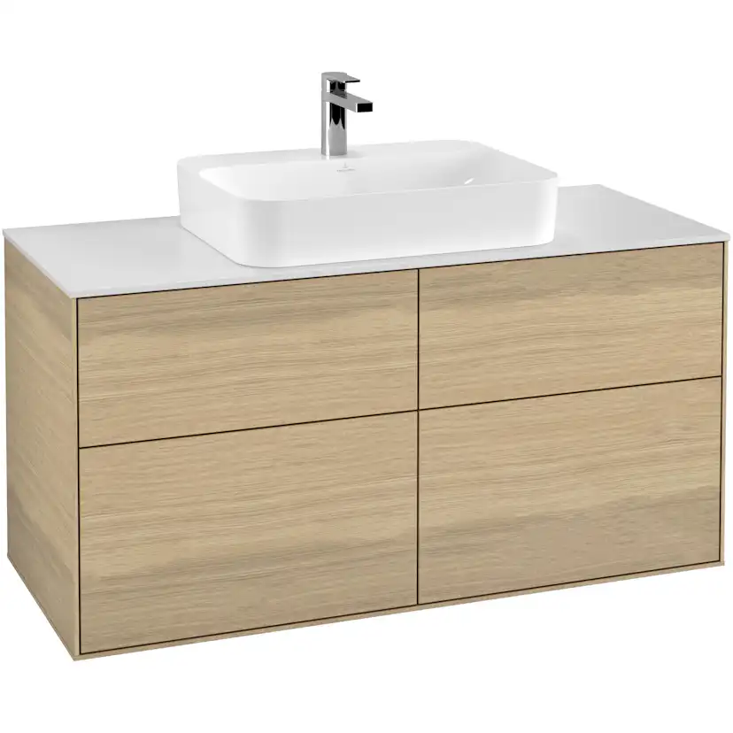 Tvättställsskåp Villeroy & Boch Finion med 4 Lådor och Bänkskiva för Ytmonterat Tvättställ