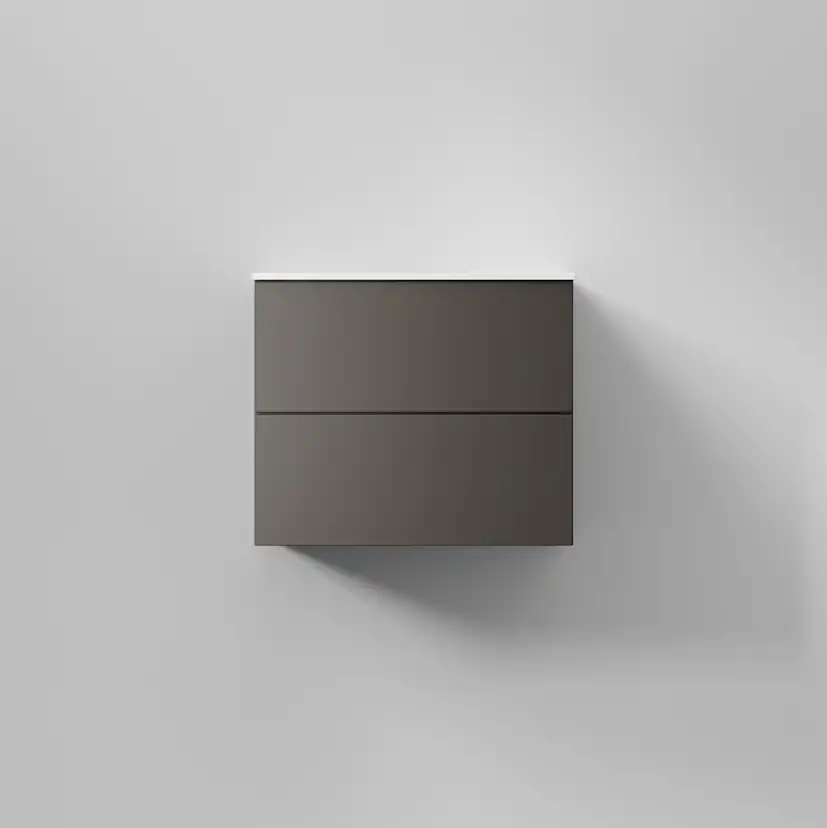 Kommod Core Solid 60 Carbon Grey, 2 Lådor Carbon Grey, 600x454x500 mm