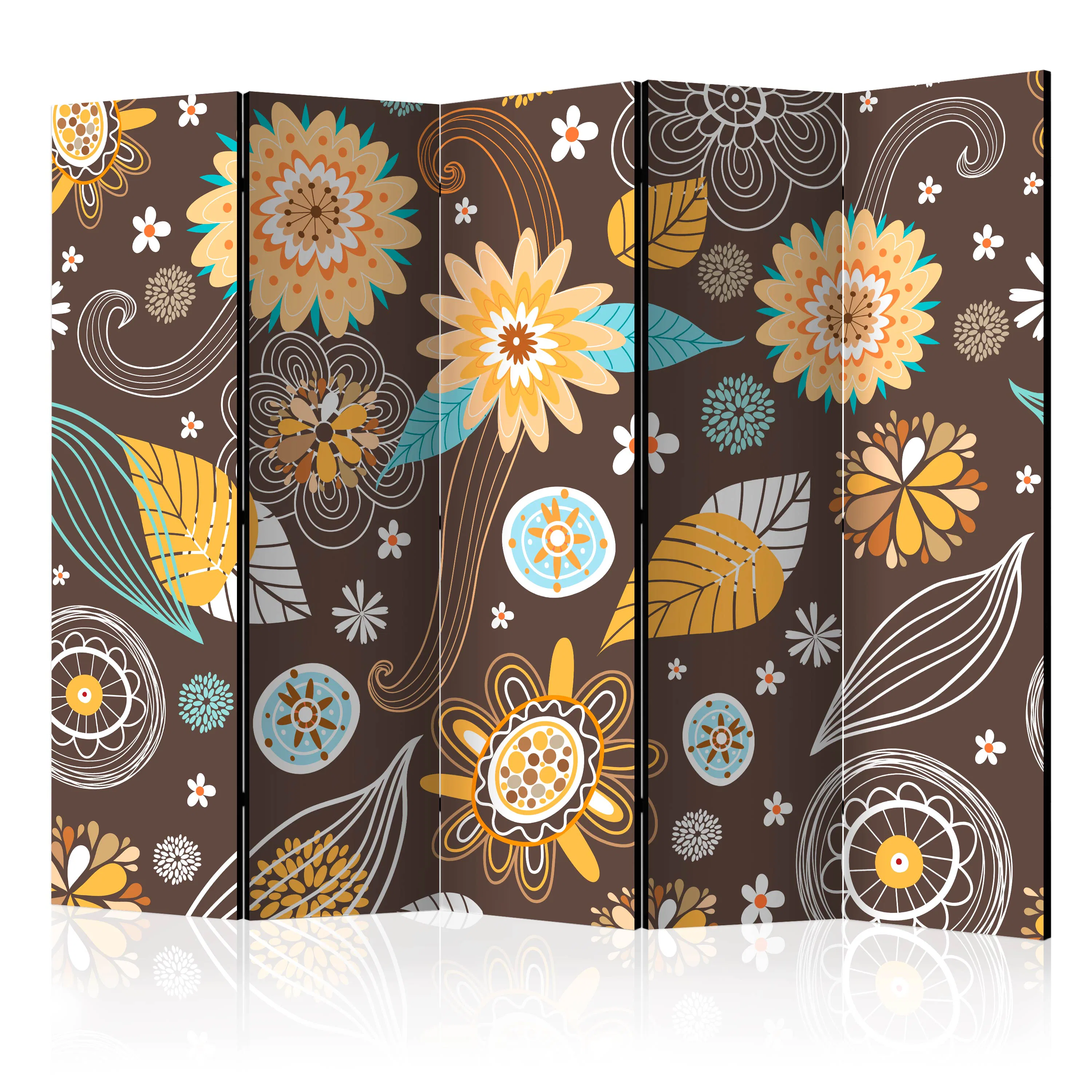 Rumsavdelare Arkiio Transparent Flowers II 225x172 cm