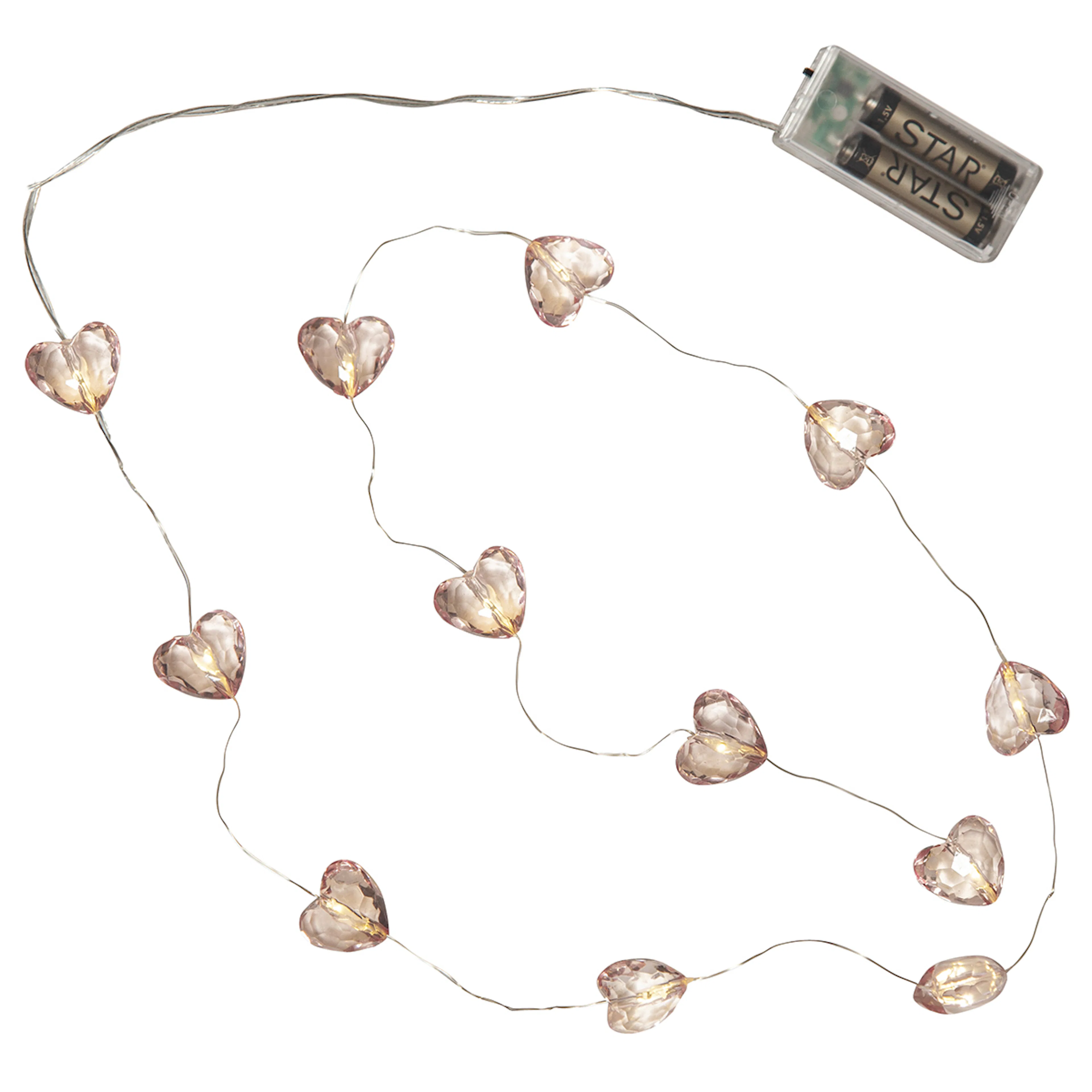 Ljusslinga Star Trading Valentine LED Batteridriven