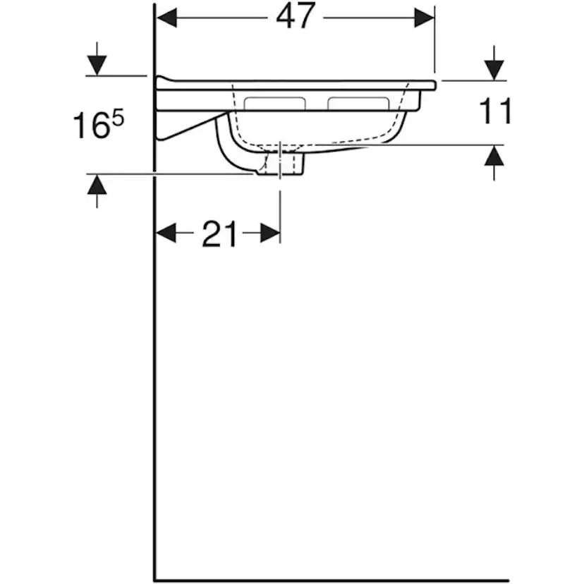 Tvättställ Ifö Elegant 610 mm