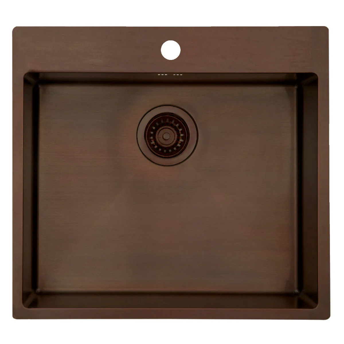 Lavabo Kubus 540 Soft, bruneret massiv messing Färg: Brunerad Mässing, Yta: Polerad