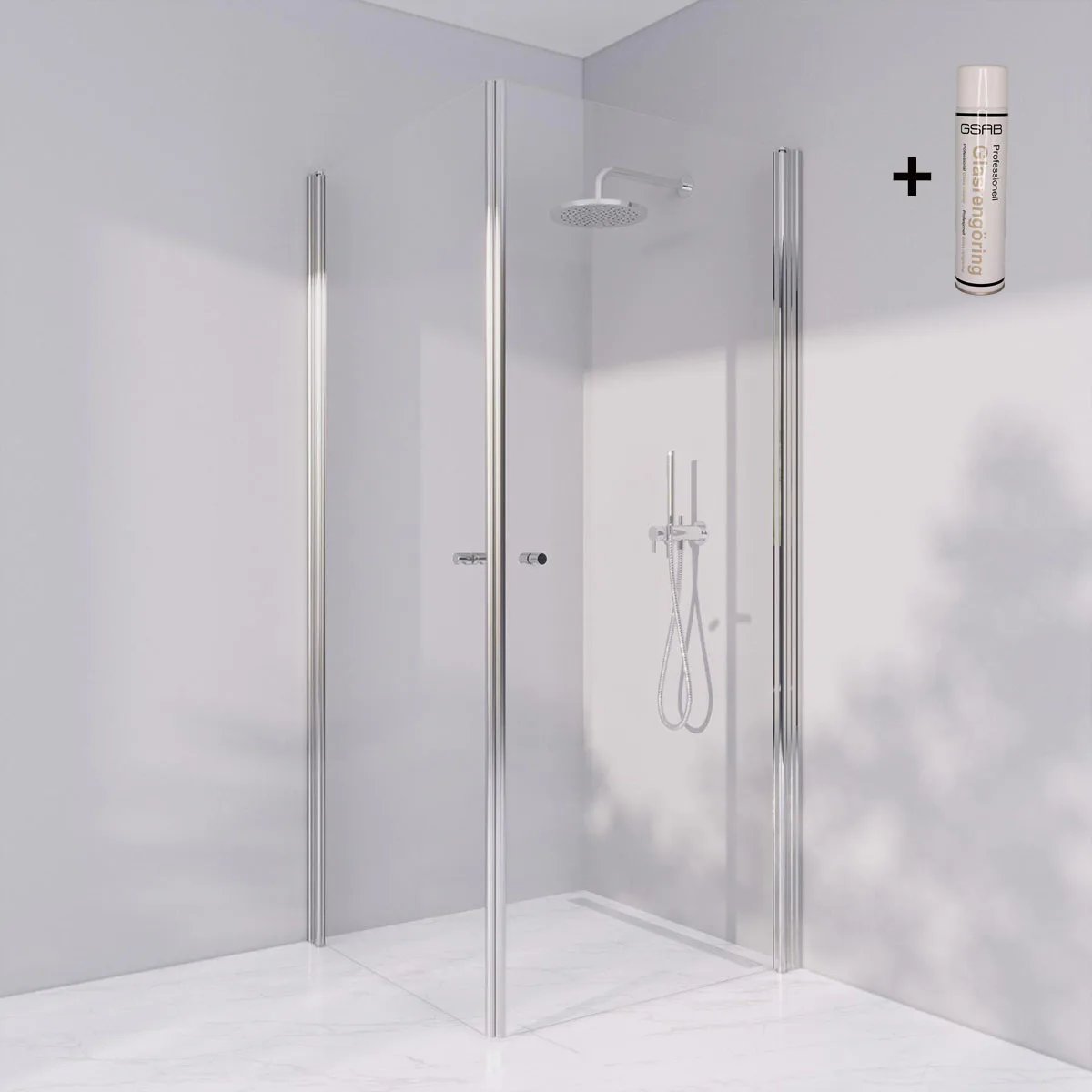 Duschhörn Invitrea Prime PH22 med Glasrengöring